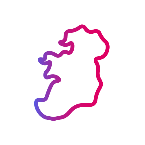 Map of Ireland for a careers page