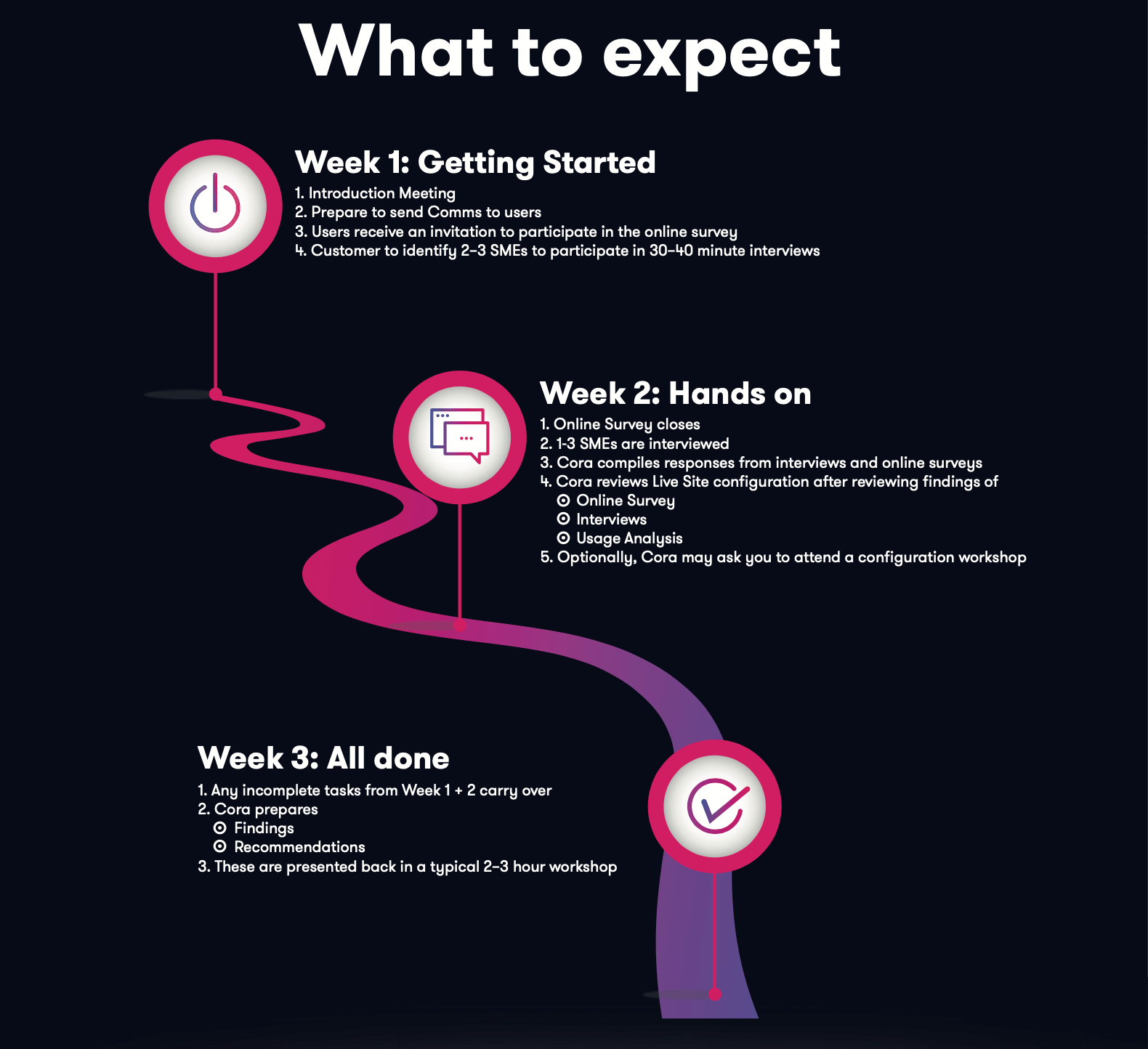 Cora Focus process